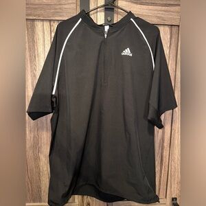 COPY - ADIDAS QUARTER-ZIP 3/4 SLEEVE PULL OVER. SIZE LARGE. EXCELLENT CONDITION.